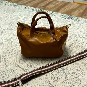 Kelsi Dagger leather convertible bag with vegan leather trim
